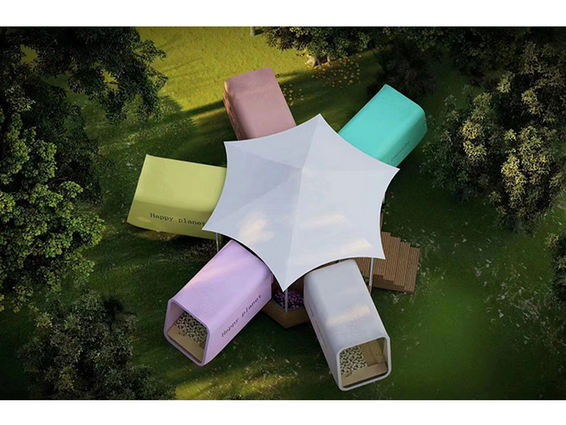 Customizable Modular Capsule Living with community gardens from Norway