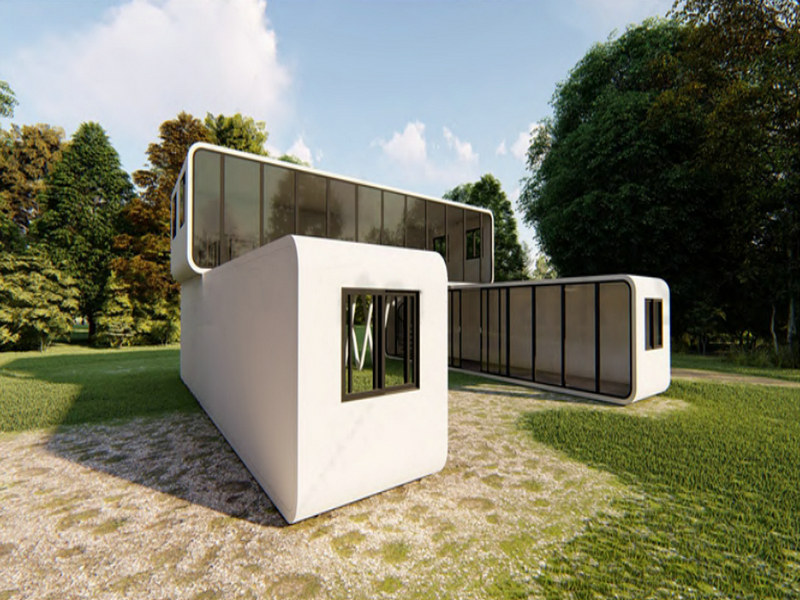 Multi-functional prefabricated homes with large windows
