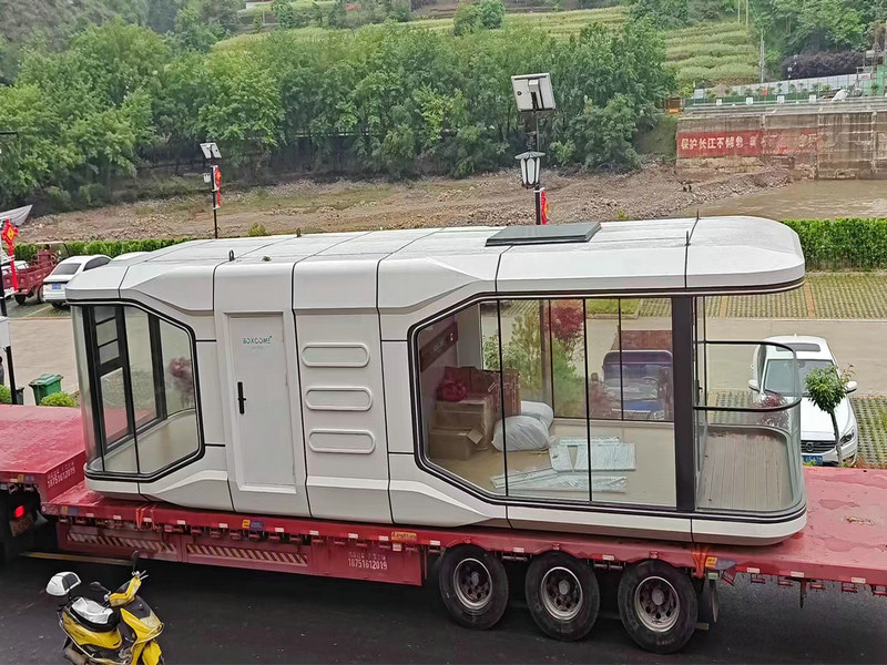 Secure High-Tech Living Pods specials with storage space from Cambodia