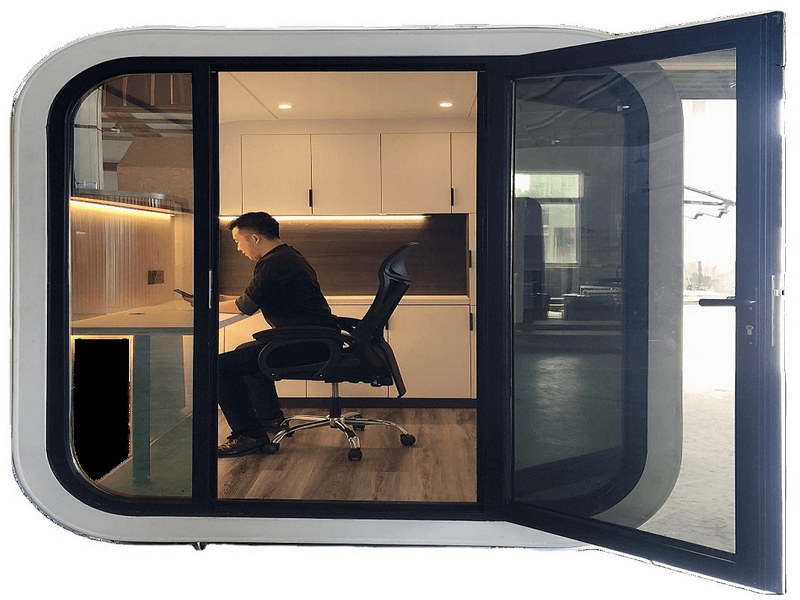 Specialized apple cabin systems with outdoor living space in china