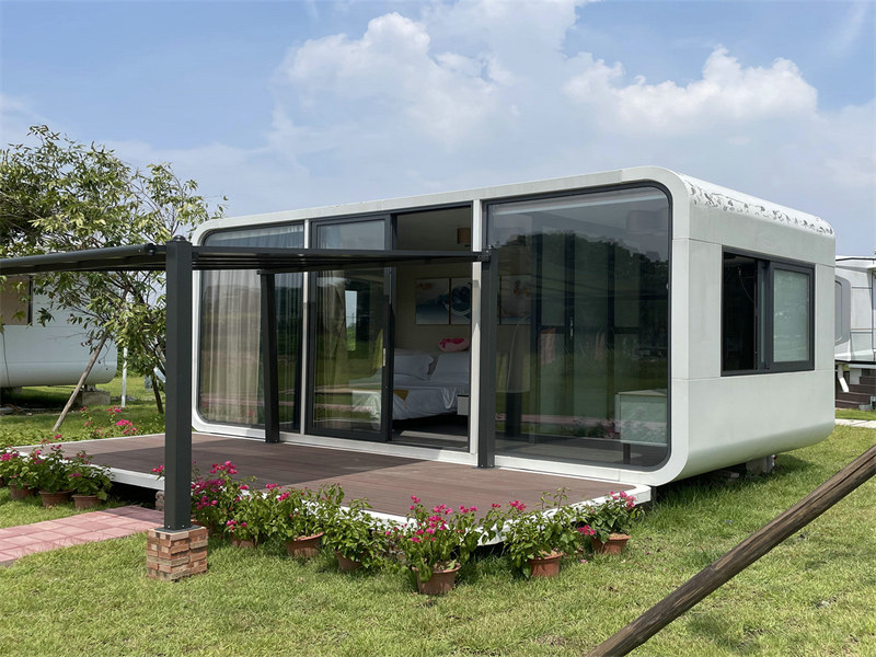 Eco-conscious High-Tech Living Pods aspects with folding furniture from China