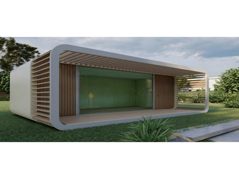 Ghana modern prefab glass house with hot tubs gains