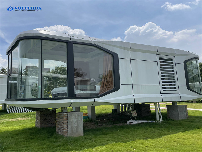 Innovative capsule homes with electric vehicle charging