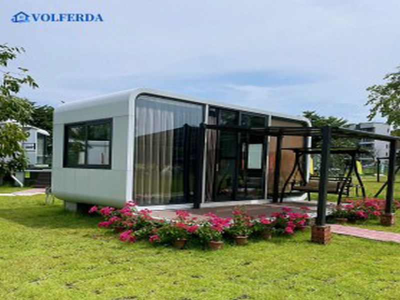 Custom prefabricated tiny house for sale with large windows