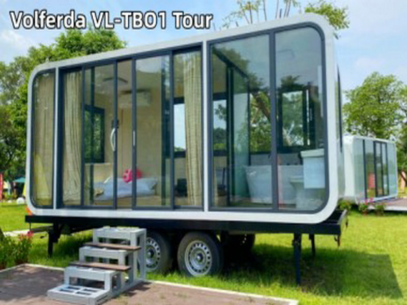 Poland Temporary Pod Houses with facial recognition security