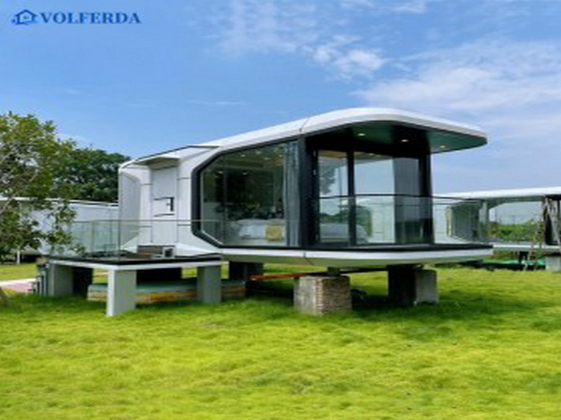 Custom-built 3 bedroom container home properties with skylights