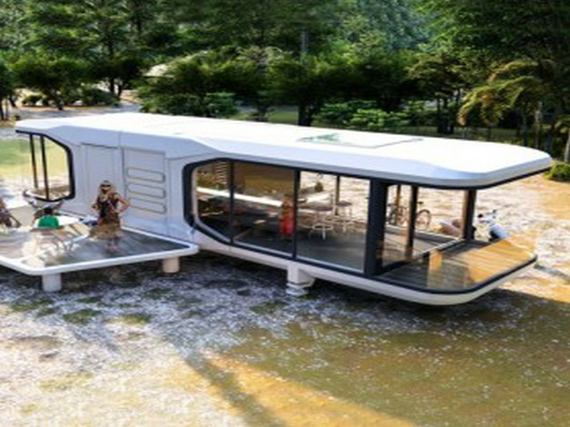 Spacious Futuristic Pod Homes with rainwater harvesting